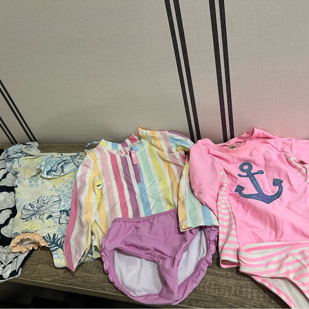 Girls Swimsuits 4 packs bundle